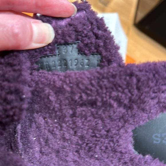 Hermes Chypre shearling sandals, purple size 37 - Picture 7 of 8